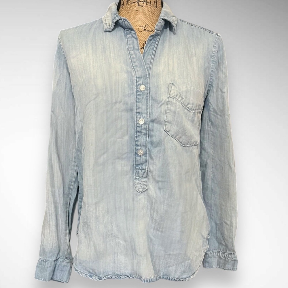 ANTHROPOLOGIE CLOTH & STONE Tencel‎ Denim Lightweight Shirt | EUC